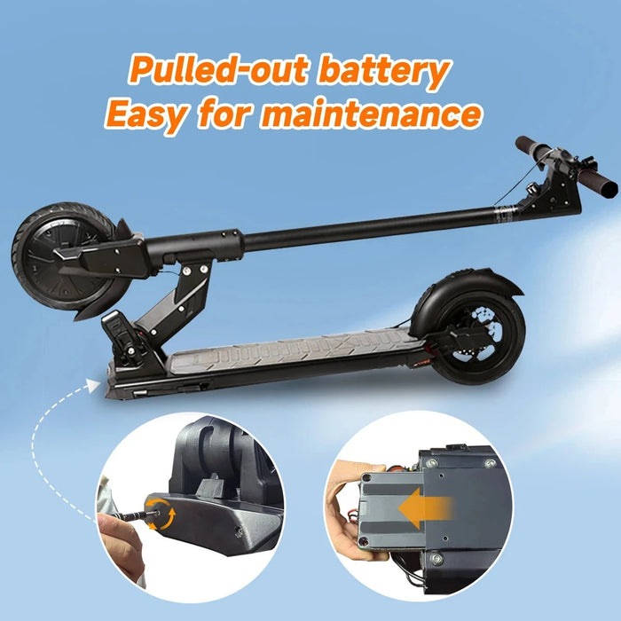 T-MAX Lightweight Foldable Long Range Electric Scooter 48V 10.5Ah 500W Motor with APP For Adults On Sale