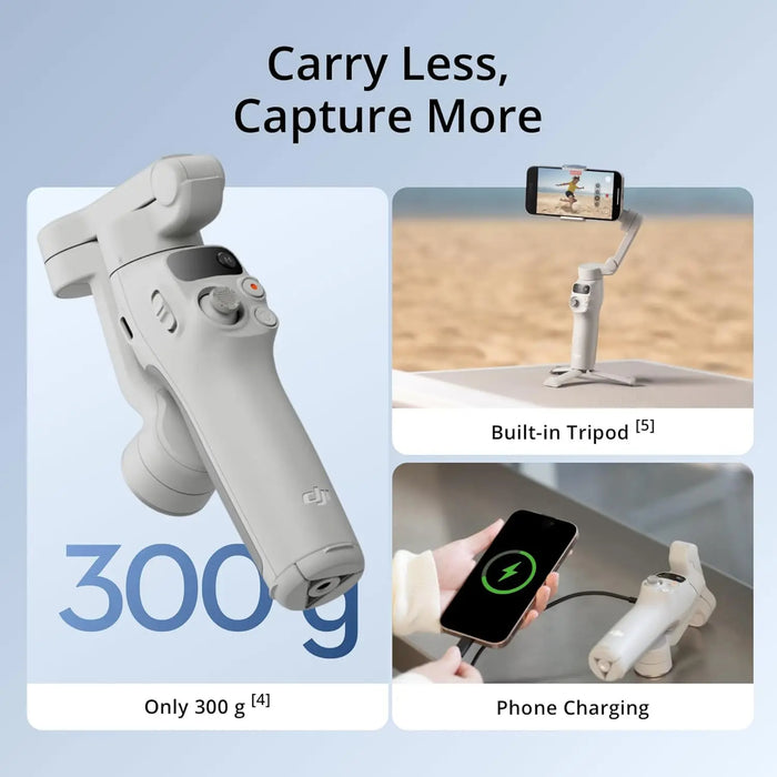 DJI Osmo mobile 7P/ 7 Smartphone Gimbal Stabilizer Native Tracking With Integrated Audio & Lighting Capabilities On Sale