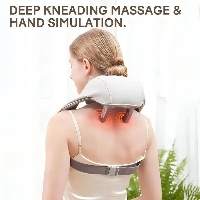 6D Deep Tissue Kneading Shiatsu Neck And Shoulder Muscle Cordless Massager On Sale