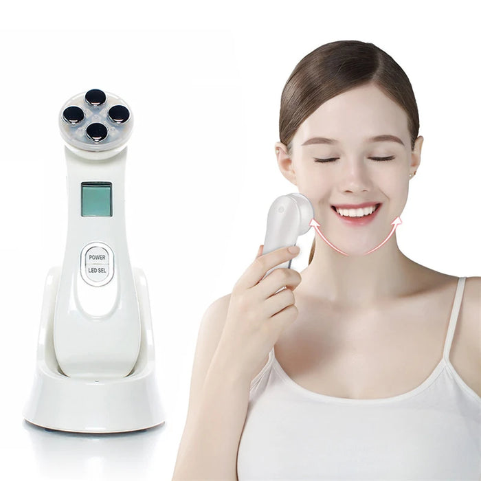 Ultrasonic LED Photon Facial Mesotherapy Electroporation RF Radio Frequency Massager On Sale