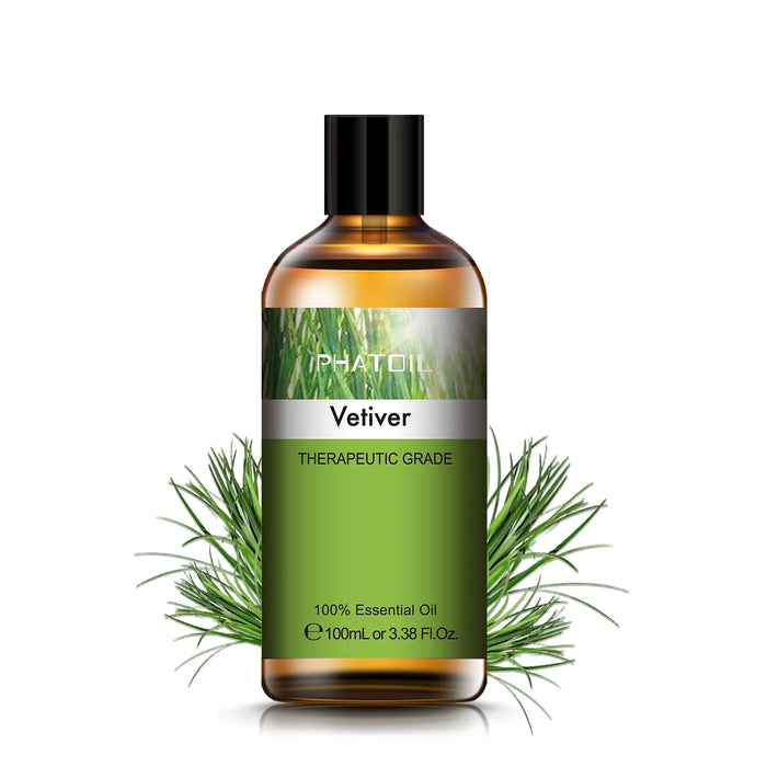 100 ML Vetiver Pure Natural Aroma Essential Oil On Sale