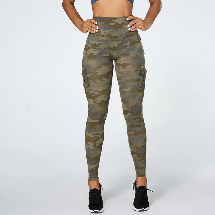 High Waisted Push Up Camouflage Fitness Leggings On Sale