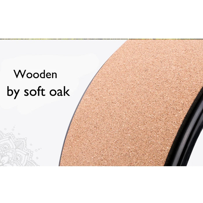 Cork Wood Yoga Wheel On Sale