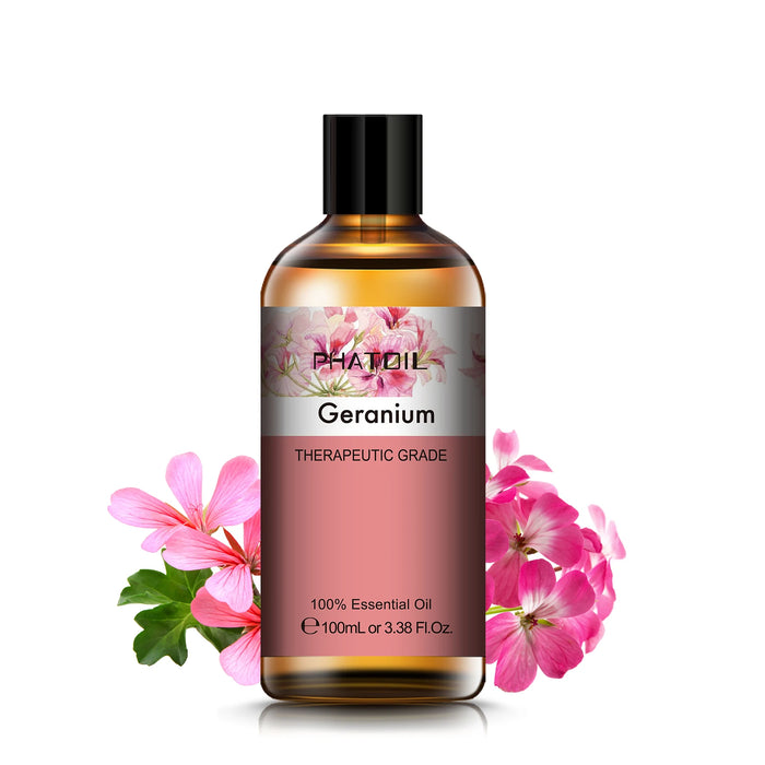 100 ML Geranium Pure Natural Aroma Essential Oil On Sale