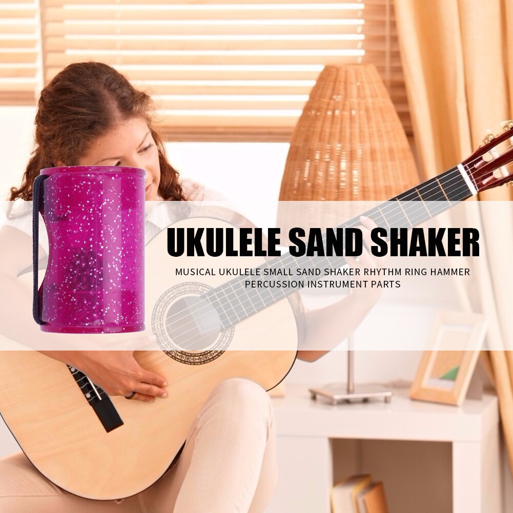 7 Colors Plastic Guitar Ukulele Rhythm Sand Shaker Music Finger