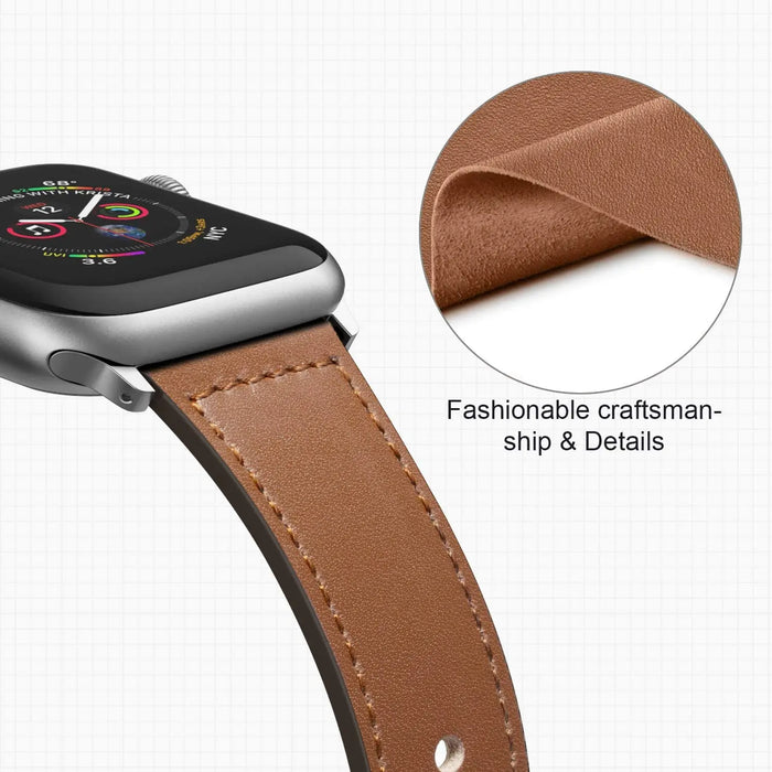 Classy Leather Apple Watch Band Strap 38mm/40mm 42mm/44mm