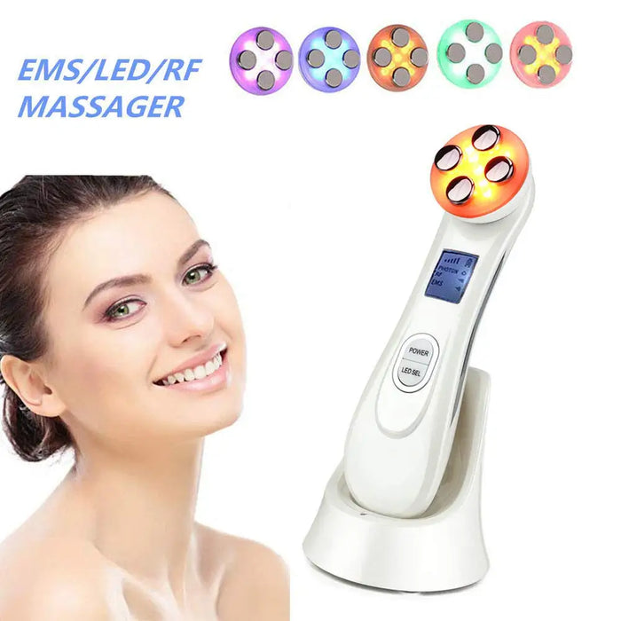 Ultrasonic LED Photon Facial Mesotherapy Electroporation RF Radio Frequency Massager On Sale