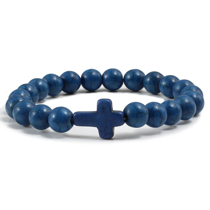 Natural Stone Blessed Charm Yoga Bracelets