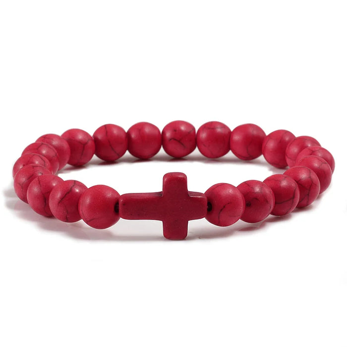 Natural Stone Blessed Charm Yoga Bracelets