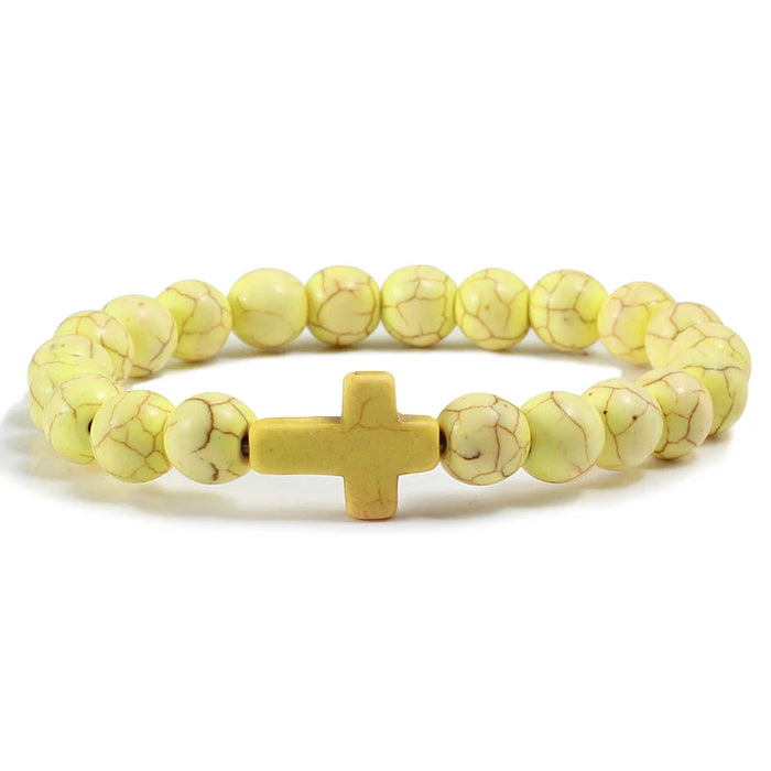 Natural Stone Blessed Charm Yoga Bracelets