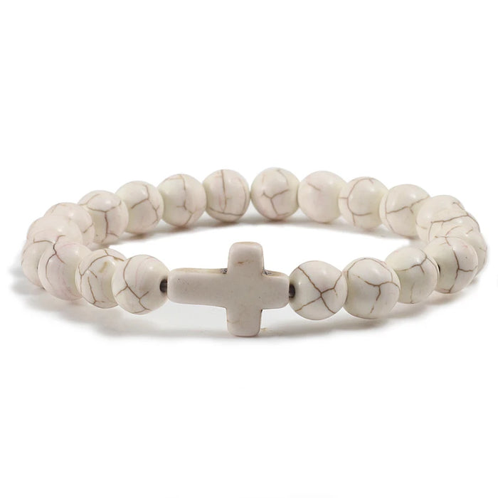 Natural Stone Blessed Charm Yoga Bracelets