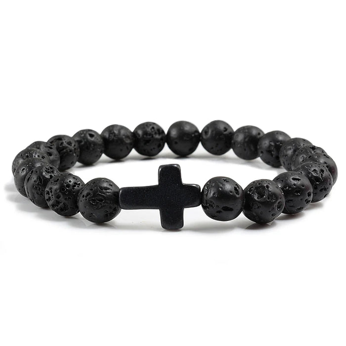 Natural Stone Blessed Charm Yoga Bracelets