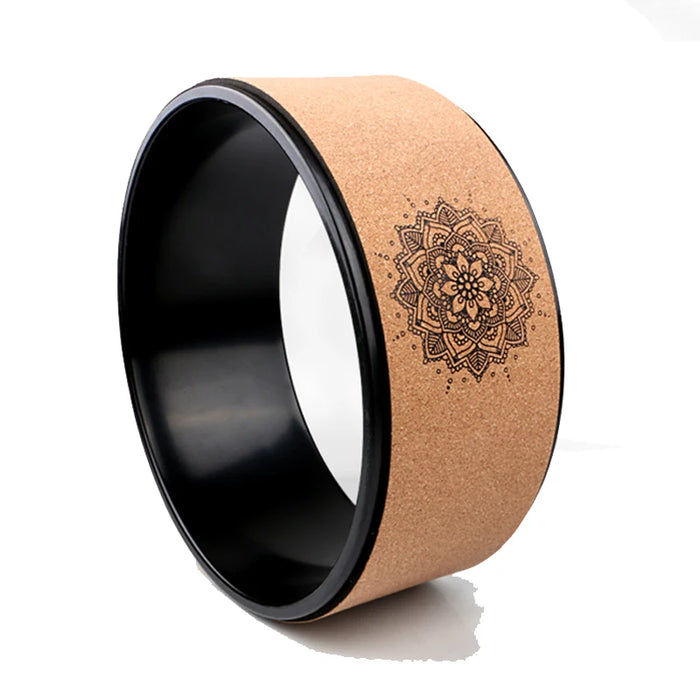 Cork Wood Yoga Wheel On Sale