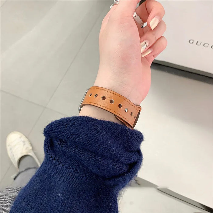Classy Leather Apple Watch Band Strap 38mm/40mm 42mm/44mm
