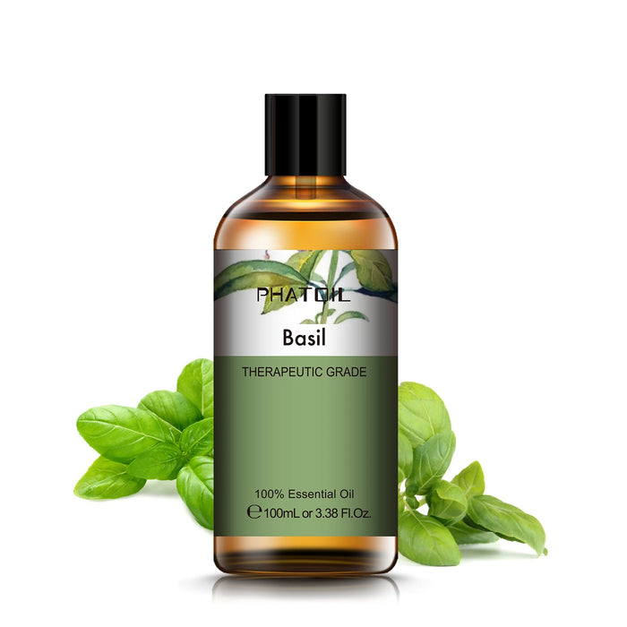 100 ML Basil Pure Natural Aroma Essential Oil On Sale
