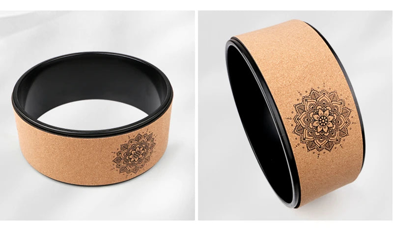 Cork Wood Yoga Wheel On Sale