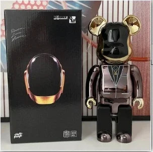 400% DJ Music Collectible Bearbrick Gold Bear Statuette Pop Art Decor Collection On Sale