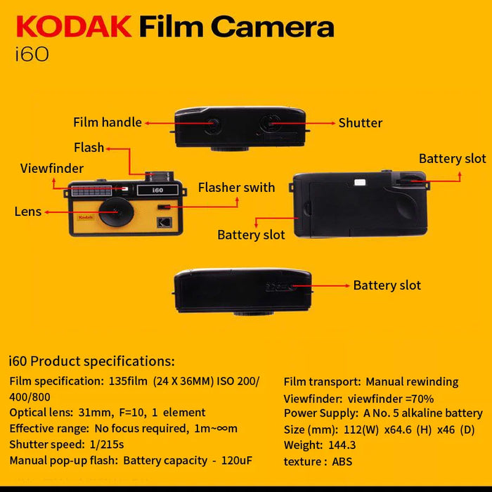 KODAK i60 Reusable 35mm Film Camera On Sale