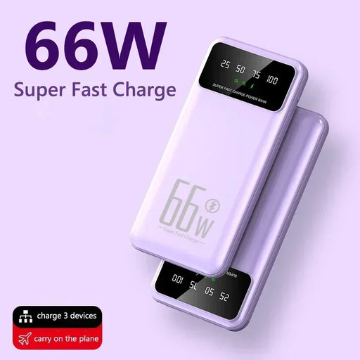 30000 mAh Mini Power Bank Fast Charging 66W Dual USB Ports On Sale