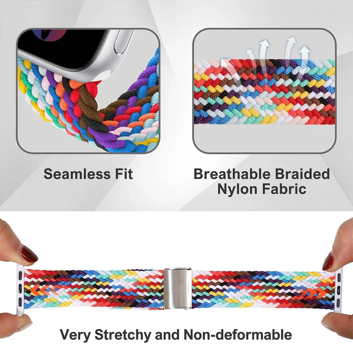 Stretchable Braided Loop Apple Watch Bracelet For iWatch Series On Sale