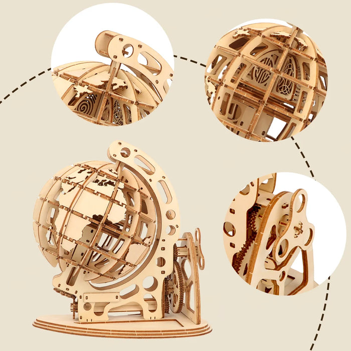 Mechanical Globe 3D Wooden Puzzle On Sale