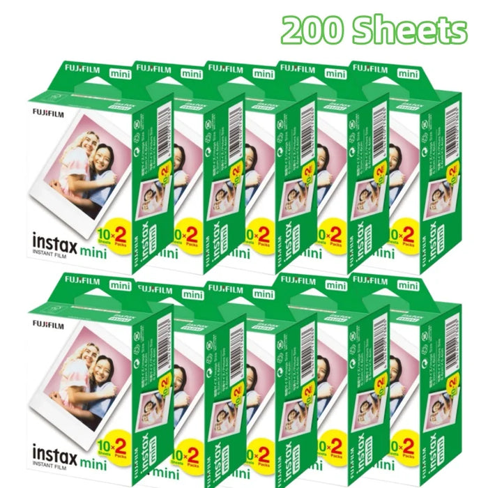 200 Sheets Fujifilm Instax Mini White Films On Sale