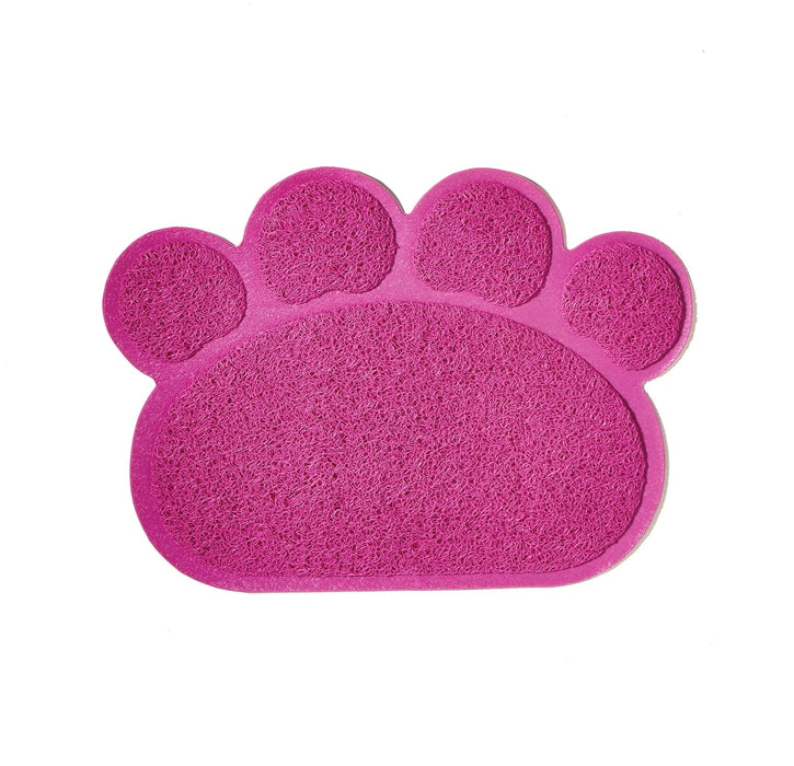 Rose Pink Waterproof High Resilience Fiber Non-slip Pet Food Bowl Placemat On Sale