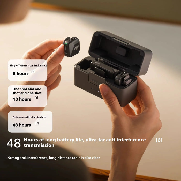DJI Mic Mini (2TX 1RX + Charging Case) Two-Level Active Noise Cancelling Audio Stable Transmitter On Sale