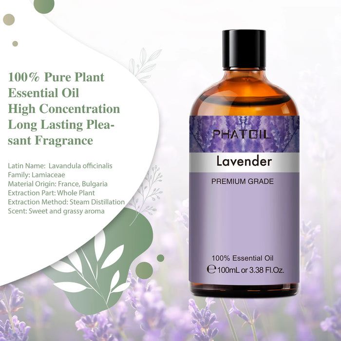 100 ML Lavender Pure Natural Aroma Essential Oil On Sale