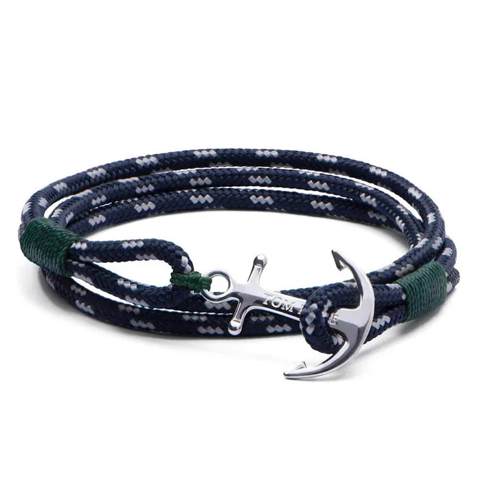 Stainless Steel Viking Anchor Nautical Multilayer Wrap Rope Bracelets For Women And Men On Sale
