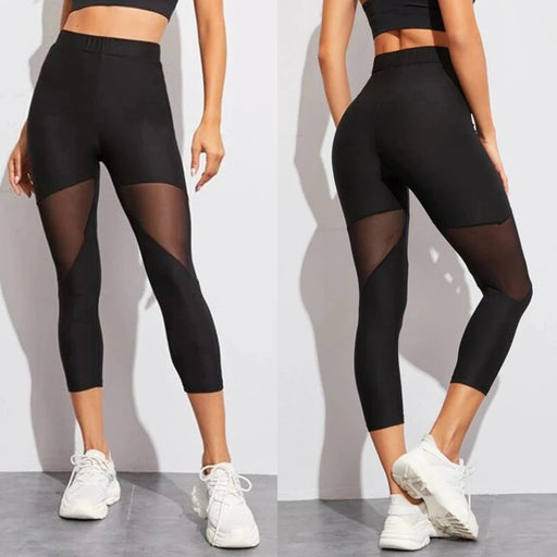 Mesh Style Fitness Yoga Leggings On Sale