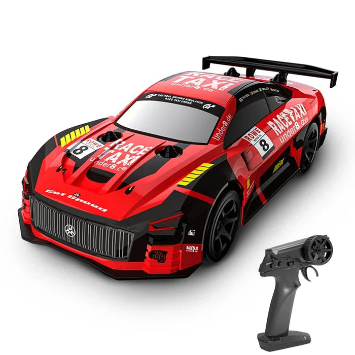 4WD Street-Glow Remote Control Red Drift Racing Cars On Sale