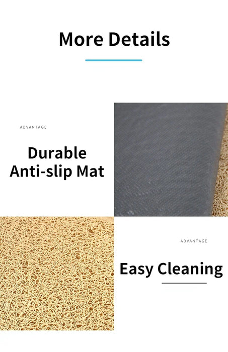 Waterproof High Resilience Fiber Non-slip Pet Food Bowl Placemat On Sale
