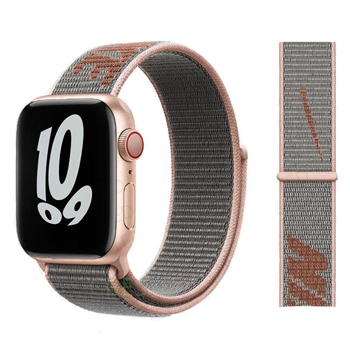 NIKE Designs Nylon Watch Straps Collection For Apple Watch On Sale - NIKE Pink