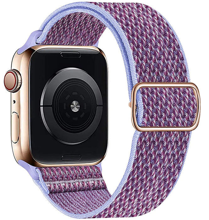 Lavender Bohemia Style Scrunchie Watch Strap For Apple Watch Band Series 49mm, 45mm, 44mm, 42mm, 41mm, 40mm, 38mm On Sale