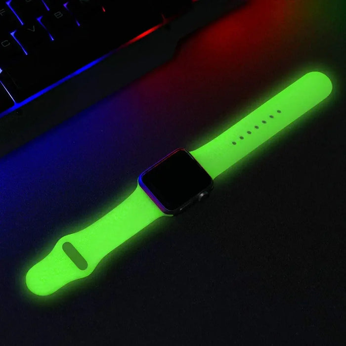 Luminous Glow In The Dark Silicone iWatch Bracelet For Apple Watch On Sale