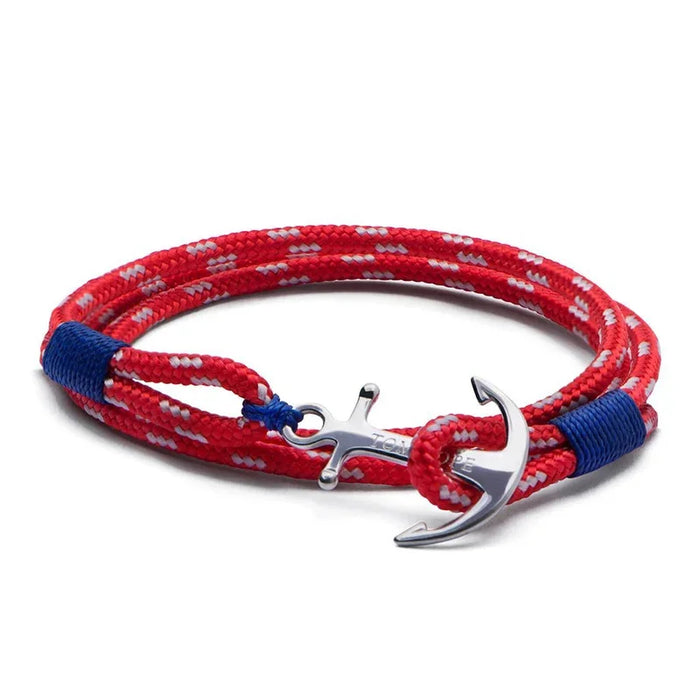 Stainless Steel Viking Anchor Nautical Multilayer Wrap Rope Bracelets For Women And Men On Sale