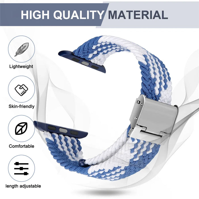 Stretchable Braided Loop Apple Watch Bracelet For iWatch Series On Sale
