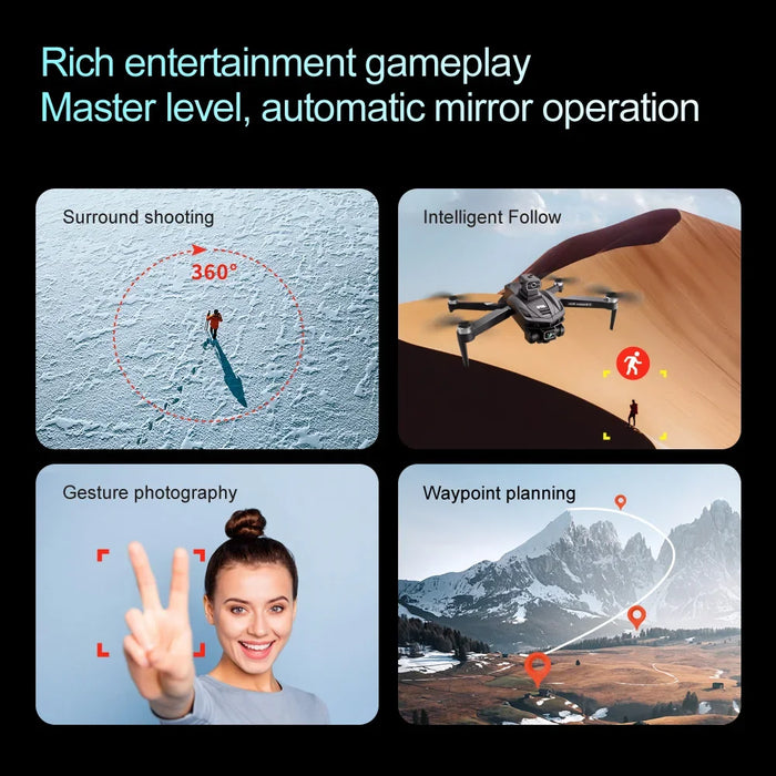 V168 Pro 5G Wifi 8K HD Dual Camera GPS Obstacle Avoidance Brushless Motor Drone On Sale
