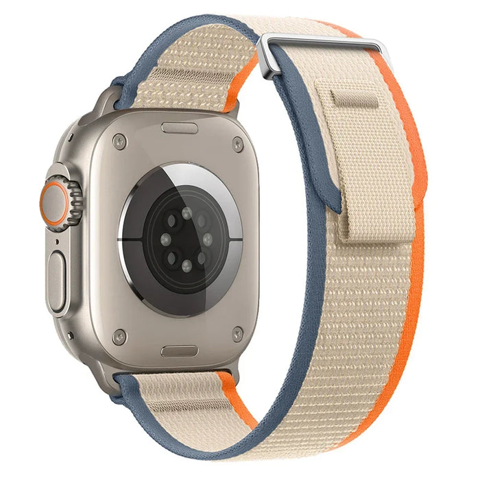 Khaki Blue Orange Trail Loop Watch Straps Collection For Apple Watch Series On Sale