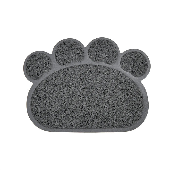 Gray Waterproof High Resilience Fiber Non-slip Pet Food Bowl Placemat On Sale