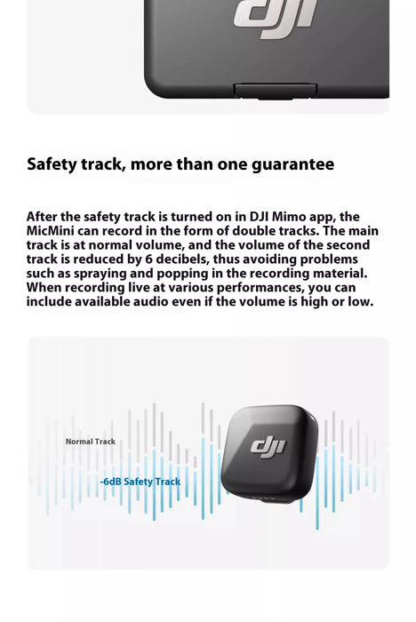 DJI Mic Mini (2TX 1RX + Charging Case) Two-Level Active Noise Cancelling Audio Stable Transmitter On Sale