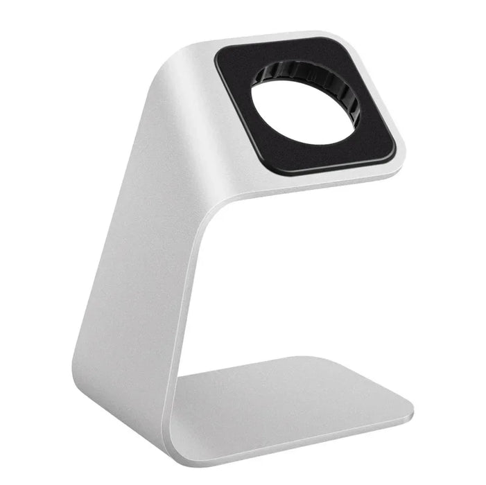 White Aluminum iWatch non-slip Metal Charging Stand For Apple Smart Watches On Sale