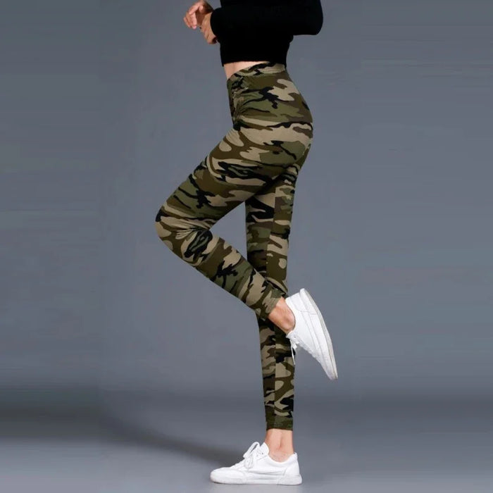 Camouflage Soft High-Waisted Camouflage Yoga Gym Leggings On Sale