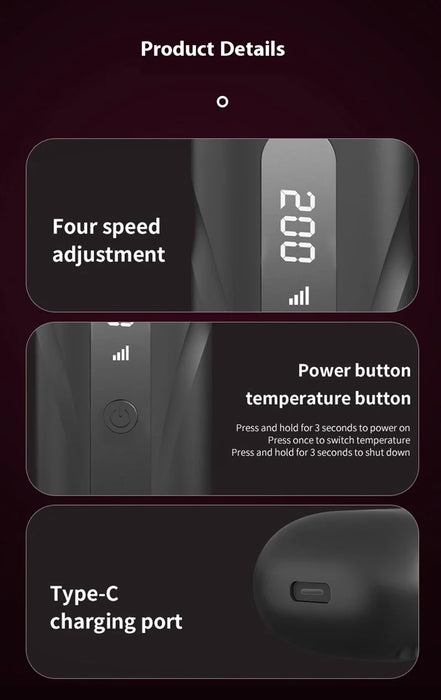 Rechargeable Wireless Negative Ion Electric Hair Comb Straightener On Sale