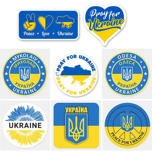 Removable Ukraine Flag Decal Stickers On Sale