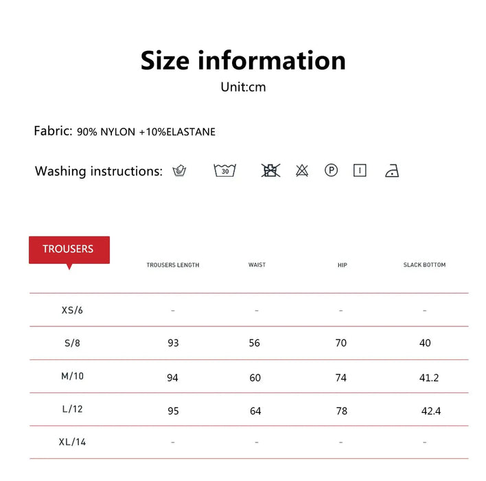 Size Information - High Waisted Seamless Flare Leg Yoga Pants On Sale