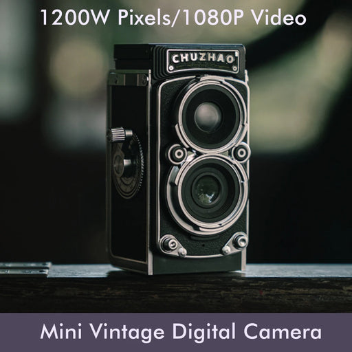 Vintage Medium Format Analog Viewfinder Style Retro Mini Digital Camera With 1.54inch Screen 1080p Video 12MP Photos On Sale