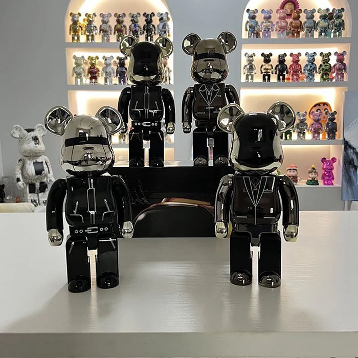 400% DJ Music Collectible Bearbrick Bear Statuette Pop Art Decor Collection On Sale