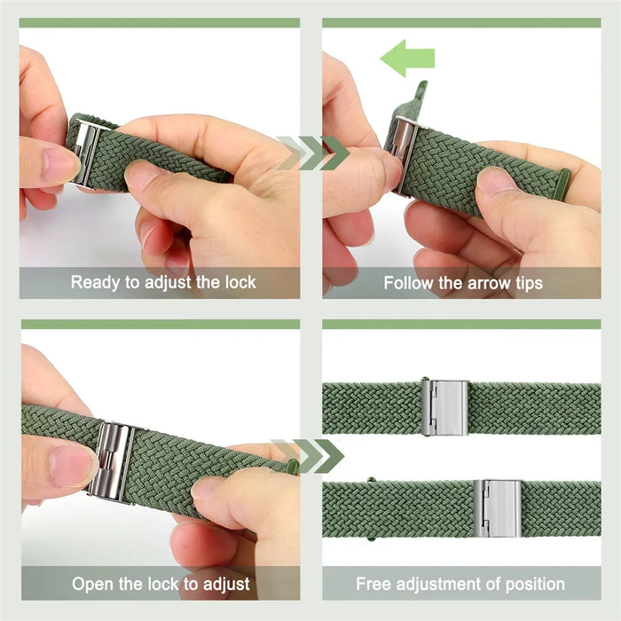 How To Wear Stretchable Braided Loop Apple Watch Bracelet For iWatch Series